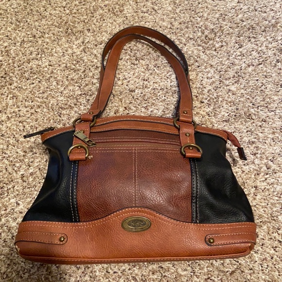 b.o.c. Bags Boc Black And Brown Purse With Mobile Charger Poshmark